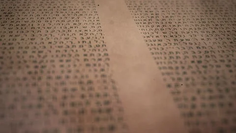 A Torah scripture text Hebrew bible motion Stock Footage 155302452