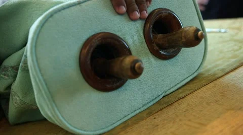 Torah scroll Stock Footage 49549233