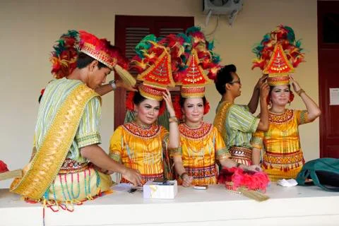 Toraja dancer 스톡 사진