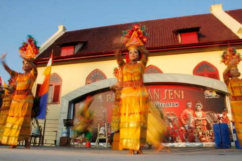 Toraja dancer 库存照片