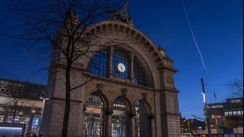 Torbogen Luzern Hyperlapse Stock-Footage 86676115