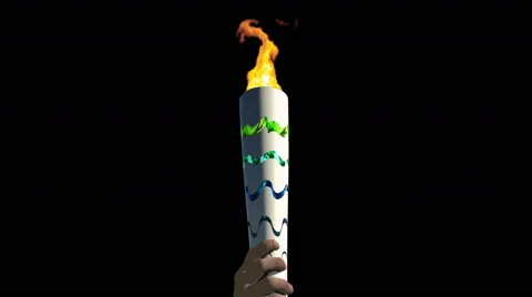 Torch, 3D redenring Stock Footage 64980141