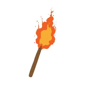Torch cartoon Stock Illustration