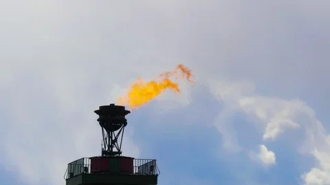 Torch on the column Vídeo Stock 75510877
