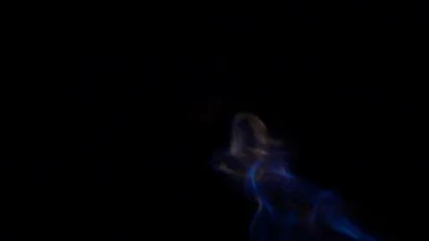 Torch flame.  Blue to yellow flames billow swirl and flickers away. 動画素材 96434466