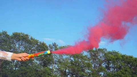 The torch in the hands of the bride Stock Footage 163566775