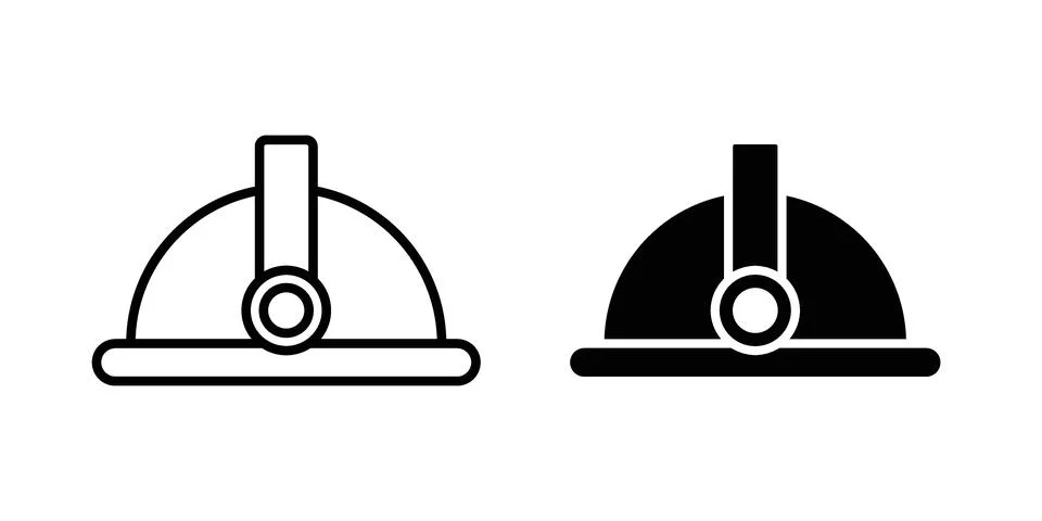 Torch helmet icon vector design illustrations Stock Illustration