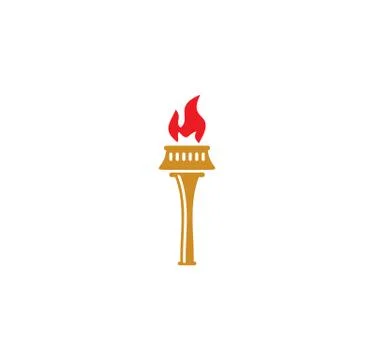 Torch icon on background for graphic and web design. Simple illustration Иллюстрация