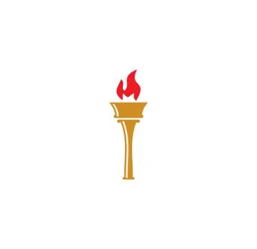 Torch icon on background for graphic and web design. Simple illustration Stock Illustration