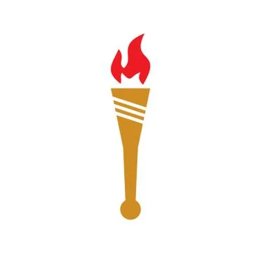 Torch icon on background for graphic and web design. Simple illustration Stock Illustration