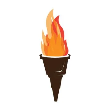 Torch icon Stock Illustration