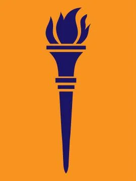 Torch icon Vector illustration Eps 10 스톡 일러스트