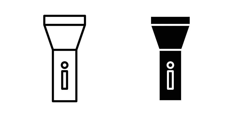 Torch light icon or illustration vector symbols Stock Illustration