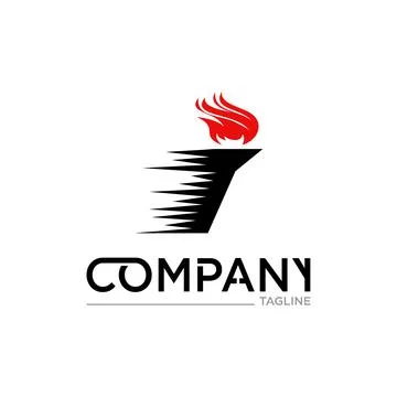 Torch logo Stock Illustration