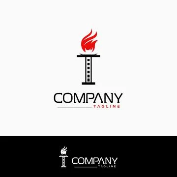 Torch logo Stock Illustration
