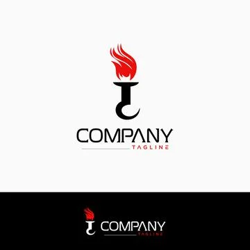 Torch logo Stock Illustration