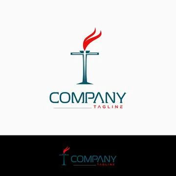 Torch logo Stock Illustration