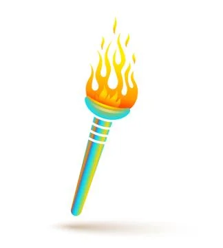 Torch for olympic games Stock Illustration