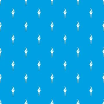 Torch pattern seamless blue 스톡 일러스트
