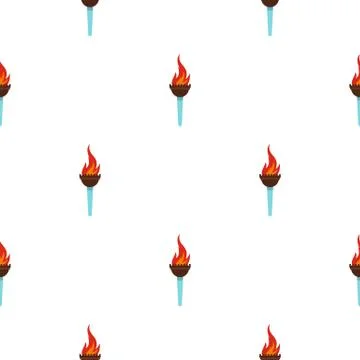 Torch pattern seamless Stock Illustration