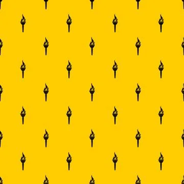 Torch pattern vector Stock Illustration