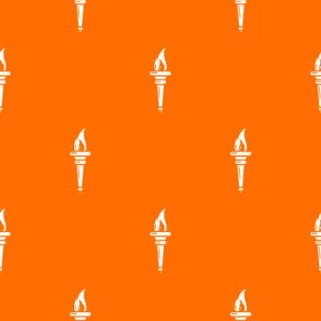 Torch pattern vector orange イラスト素材