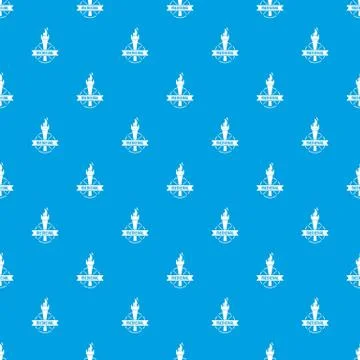 Torch pattern vector seamless blue イラスト素材