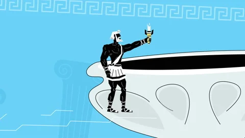 Torch Runner Light Fire Animation Stock Footage 161746112