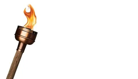 Torch is a stick with combustible material at one end which can be used as .. Stock Photos