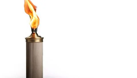 Torch is a stick with combustible material at one end which can be used as .. Stock Photos