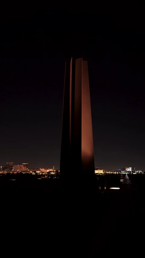 Torch Tower at Night, Doha, Qatar Stock Footage 337581176