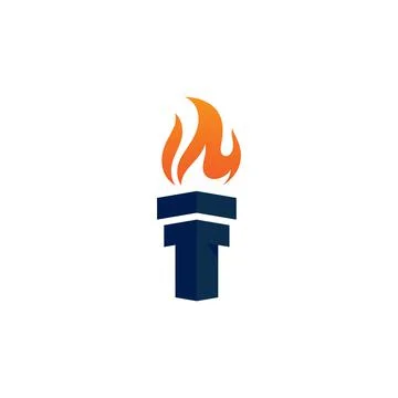 Torch vector icon illustration design Stock Illustration