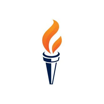 Torch vector icon illustration design Stock Illustration