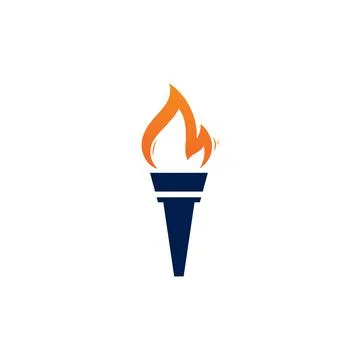 Torch vector icon illustration design Stock Illustration