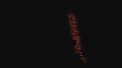 Torch Walk 01 Stock Footage 237547217