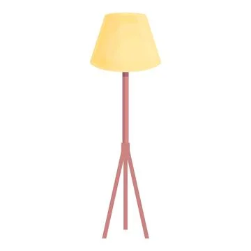 Torchere icon cartoon vector. Floor lamp Stock Illustration
