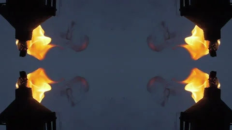 Torches and Fire Stock Footage 135273156