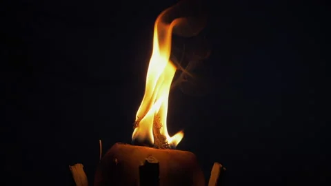 Torches and Fire Stock Footage 135274825