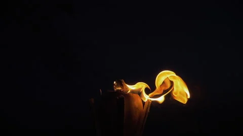 Torches and Fire Stock Footage 135407141