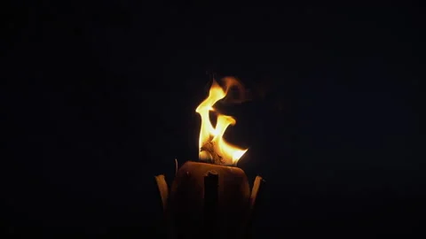 Torches and Fire Stock Footage 135407456