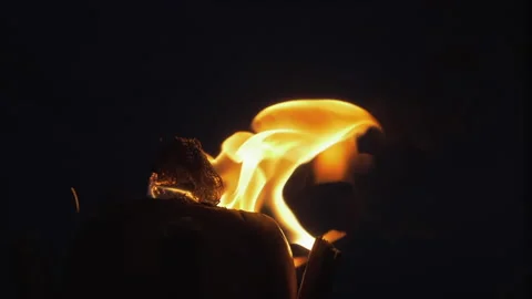 Torches and Fire Stock Footage 135407910