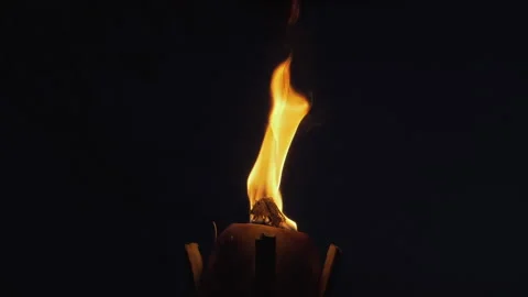 Torches and Fire Stock Footage 135408082