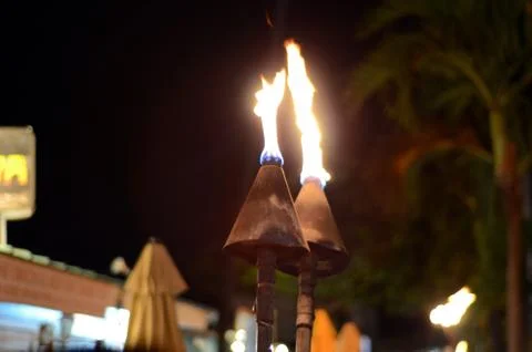 Torches burning Stock-Fotos