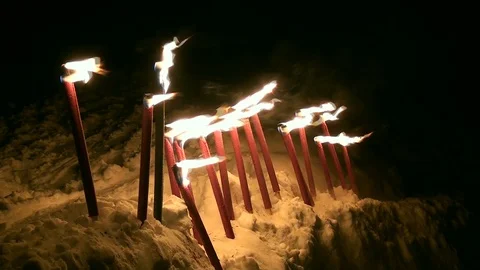 Torches Stock Footage