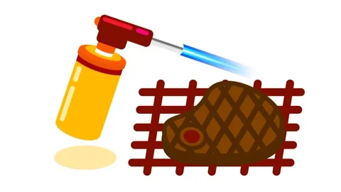 Torching Pineapple on Grill 库存影片 335815532