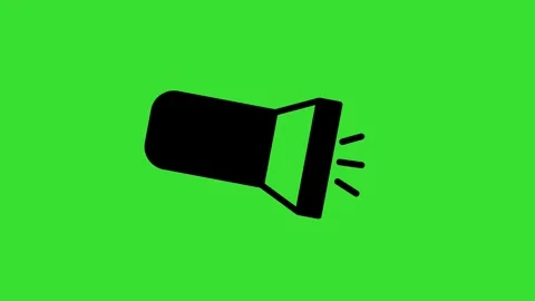Torchlight Animation on green screen animation (Chroma key) Stock Footage 316652852