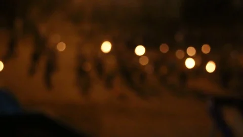 The torchlight procession Stock Footage 73319805