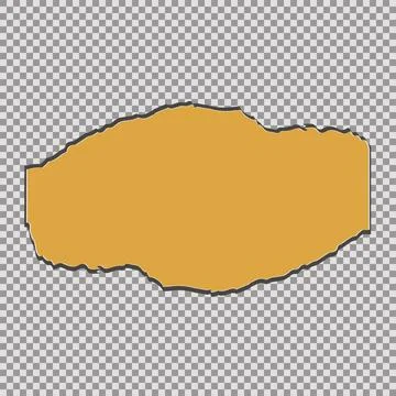 Tore off a piece of colored paper. Vector paper design template. Vector Stock Illustration