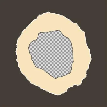 Tore off a piece of colored paper. Vector paper design template. Vector Stock Illustration