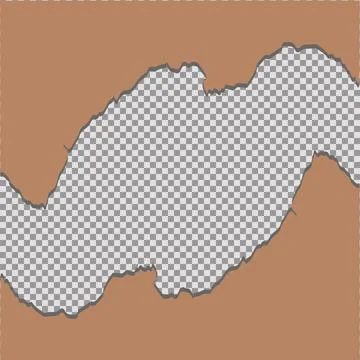 Tore off a piece of colored paper. Vector paper design template. Vector Stock Illustration